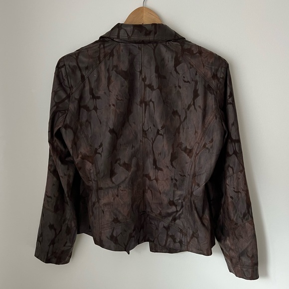 VEX | Vegan Leather / Suede Look Moto Jacket - Picture 3 of 6